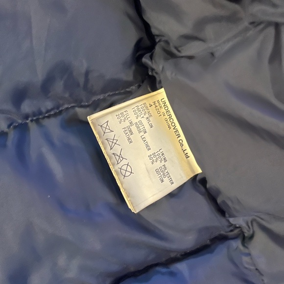 Undercover AW 2014 Cold Blooded Puffer Jacket Leather Sleeves - Picture 5 of 9